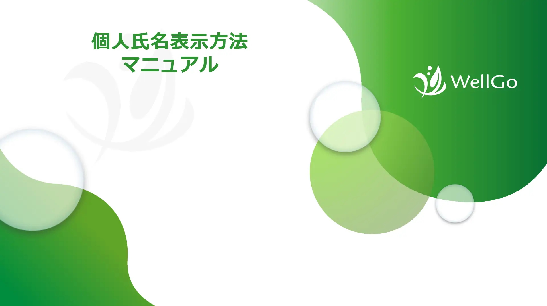 個人氏名表示方法